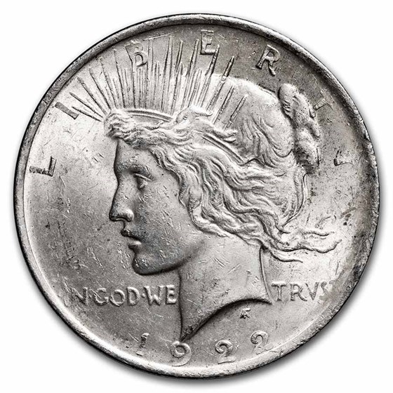 1922 Peace Dollar AU 1922 Peace Dollar AU